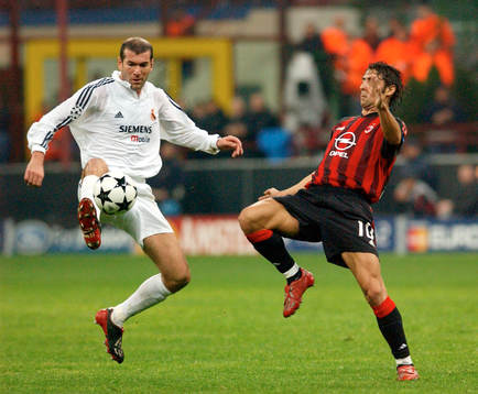 Zidane, Real Madrid och Rui Costa, Milan