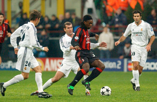 Zidane, Real Madrid och Seedorf, Milan