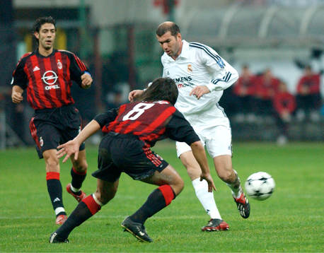 Zidane, Real Madrid och Gattuso, Milan