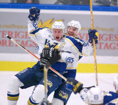 Johan Davidsson, HV 71 har satt 5-5 målet