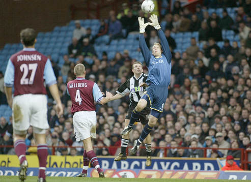 Fotboll, engelsk,  Premier League , Aston Villa - Newcastle
