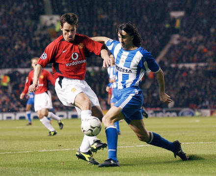 Fotboll, Champions League, Manchester United - Deportivo La