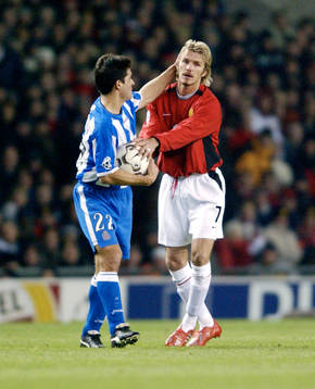 Fotboll, Champions League, Manchester United - Deportivo La
