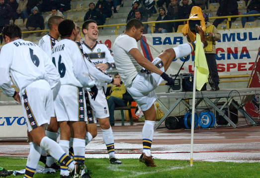 Adriano, Parma, jubel
