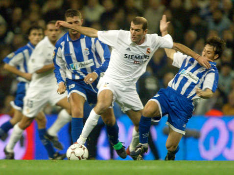 Zidane, Real Madrid och Espinola, Recreativo