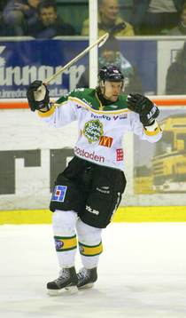 Matchen avgjordes på straffar. Anders Lönn, Björklöven
