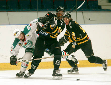 Andreas Byström, Rögle och Yared Hagos och Fredrik