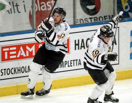 Roger Rosén och Andreas Pettersson, AIK, jubel