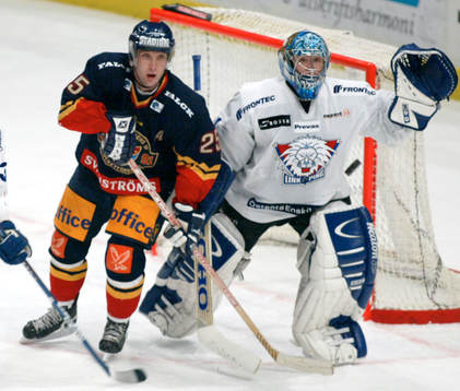 Mikael Johansson, Djurgården och Daniel Sperrle, målvakt,