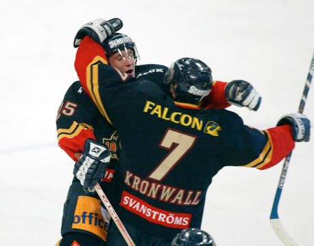 Mikael Johansson och Niklas Kronwall, Djurgården, jubel