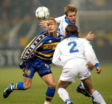 Hidetoshi Nakata, Parma och Vincenzo Grella och Andrea