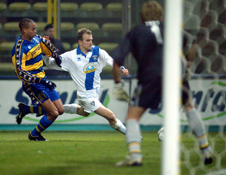 Matteo Ferrari och Sebastien Frey, målvakt, Parma och