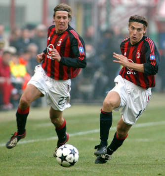 Massimo Ambrosini och Dario Simic,  Milan