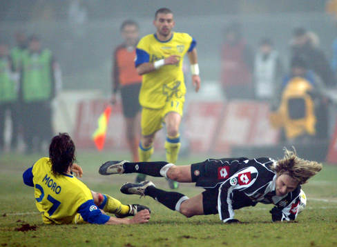 Nedved, Juventus och Fabio Moro och Nikola Lazetic, Chievo