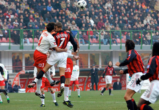 Cardone och Shevchenko. Nick, kollision