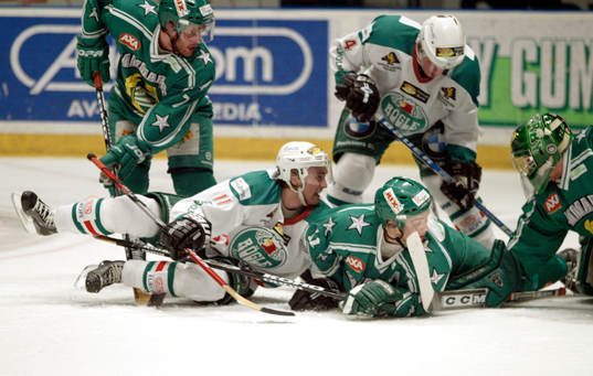 Tomas Andersson, Rögle och Linus Stensson Stefan Björk