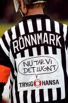 Rönnmark, domare, Trygg Hansa, reklam