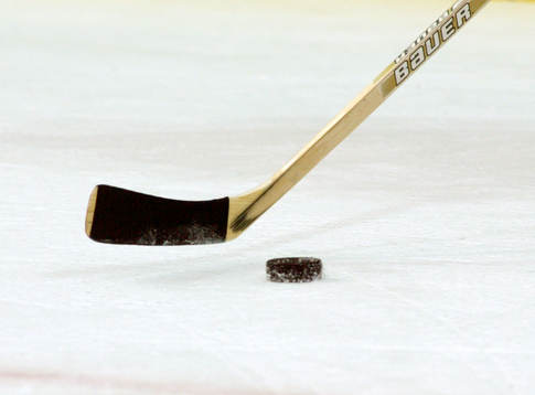 Ishockey, puck, klubba, is, Bauer