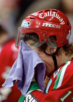 Alexander Steen, Frölunda. Svett, handduk