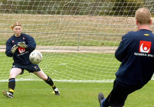 Hedvig Lindahl, träning, målvakt, målvaktsträning