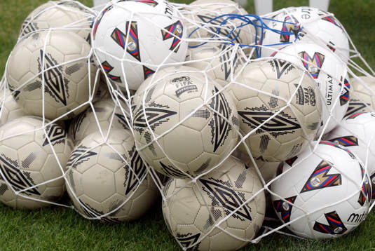 Fotboll, boll, bollar, nät