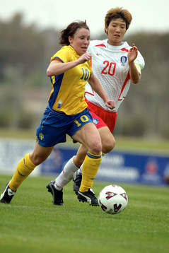 Fotboll Dam. Australia Cup. Hanna Ljungberg, Sverige