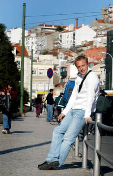 Anders Andersson, Benfica fotograferad i Lissabon