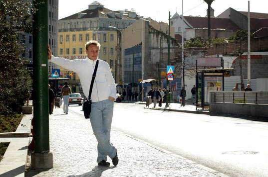 Anders Andersson, Benfica fotograferad i Lissabon