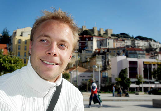 Anders Andersson, Benfica fotograferad i Lissabon