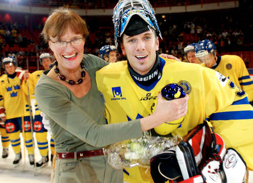 Henrik Lundqvist, målvakt, Sverige och Meg Tiveus, Svenska