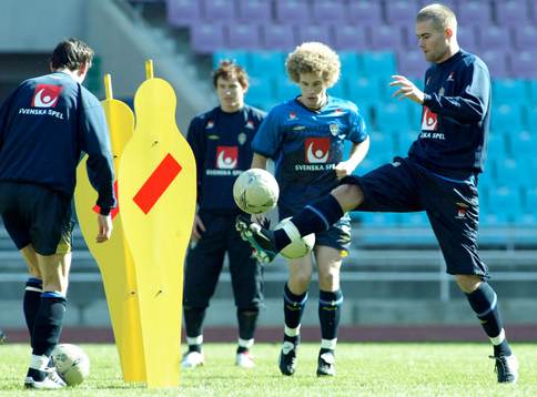 Christoffer Andersson och Olof Mellberg, Sverige
