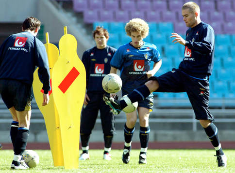 Christoffer Andersson och Olof Mellberg, Sverige