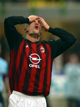 Andriy Shevchenko, Milan svär över en missad målchans