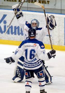 Sean Gautheier och Niklas Eriksson, Leksand jubel