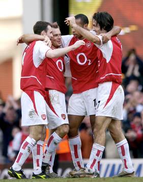 Francis Jeffers, Fredrik Ljungberg Theirry Henry och Robert