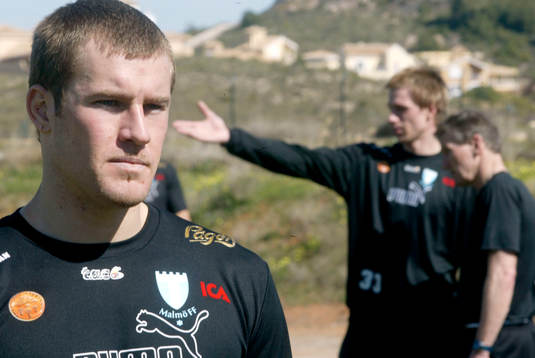 Lee Baxter, Malmö FF är en bra keeper. Mattias Asper i
