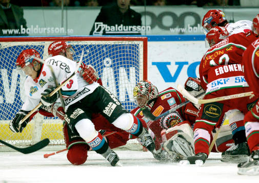 Modo kvitterar till 2-2 bakom henrik Lundqvist, Frölunda
