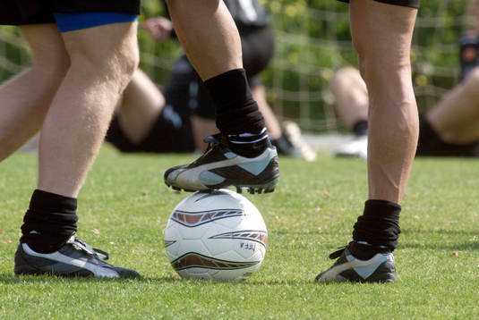 Boll, fötter fotbollsko