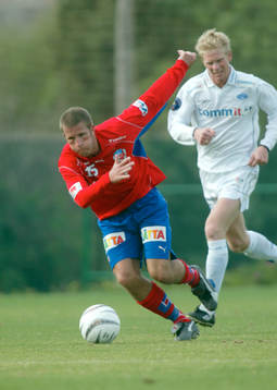 Målskytten Mattias Lindström, Helsingborg lämnar en