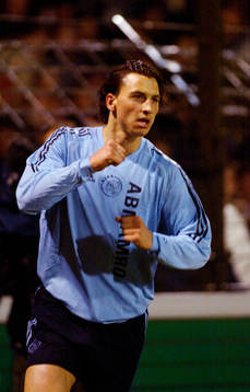 Fotboll, Holländsk, Zlatan Ibrahimovic, Ajax jublar, jubel