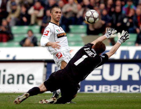 Di Vaio, Juventus. Målvakt, räddning, skott på mål