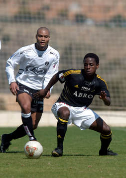 Mutumba, en av AIK:s många jättetalanger, men idag