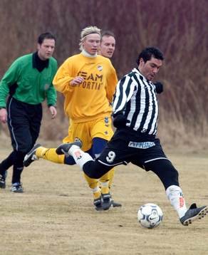 Hasan Cetinkaya, Landskrona steget före Malmö-spelare