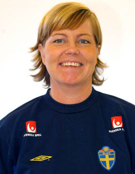 Marika Domanski-Lyfors, förbundskapten. Porträtt