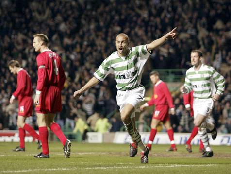Henrik Larsson, Celtic, jublar