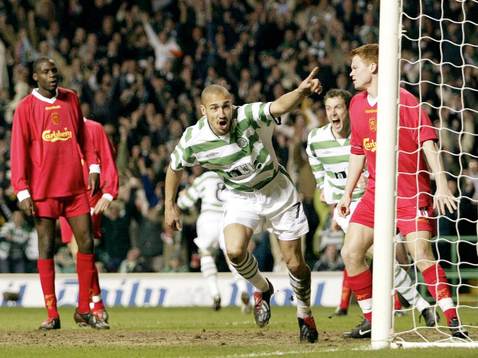Henrik Larsson, Celtic, jublar