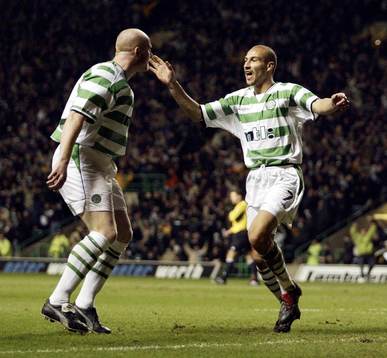 Henrik Larsson, Celtic, jublar