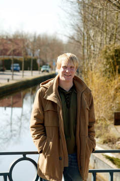 Petter Hansson vid kanalen i Heerenveen