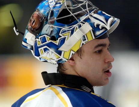 Stefan Liv, målvakt, målvaktshjälm, hjälm, HV71
