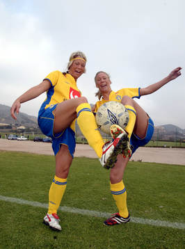 Johanna Almgren t.v. och Anna Berglund, Byttorp